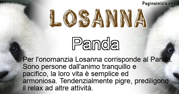 Losanna - Animale associato al nome Losanna