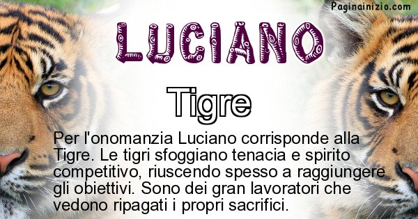 Luciano - Animale associato al nome Luciano