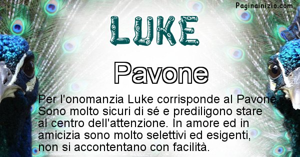 Luke - Animale associato al nome Luke