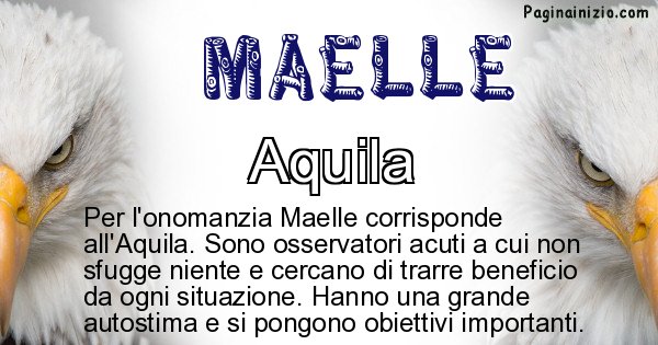 Maelle - Animale associato al nome Maelle