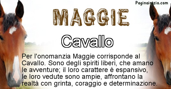 Maggie - Animale associato al nome Maggie
