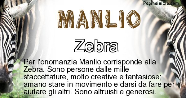 Manlio - Animale associato al nome Manlio