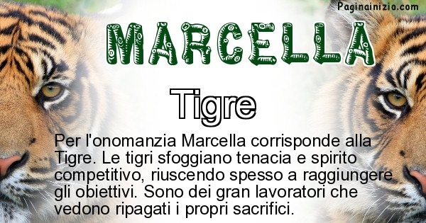 Marcella - Animale associato al nome Marcella