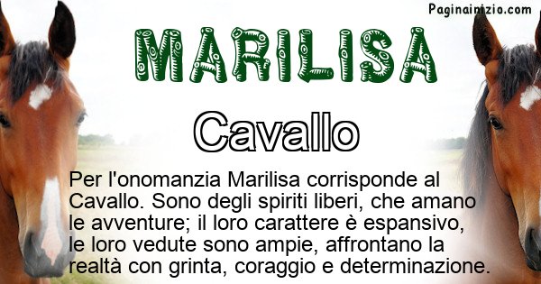 Marilisa - Animale associato al nome Marilisa