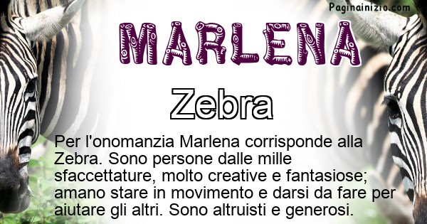 Marlena - Animale associato al nome Marlena
