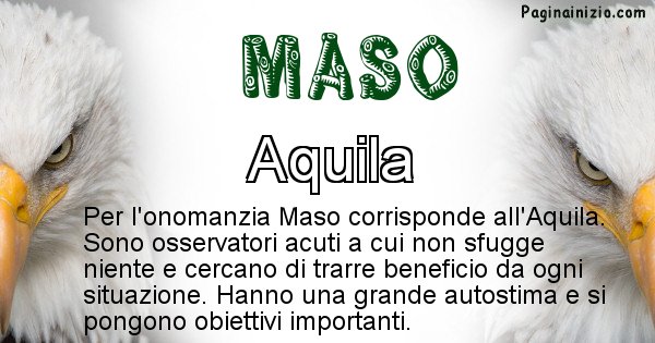 Maso - Animale associato al nome Maso