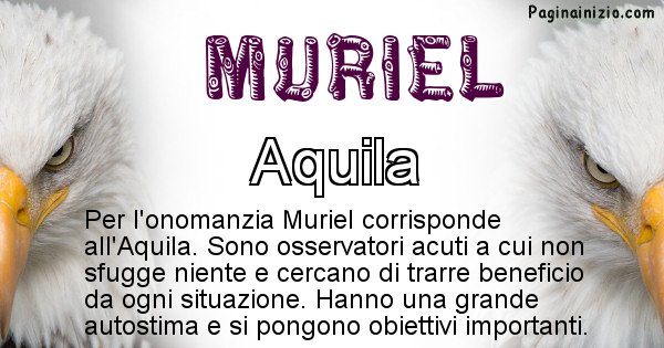 Muriel - Animale associato al nome Muriel