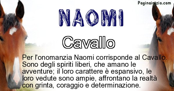 Naomi - Animale associato al nome Naomi