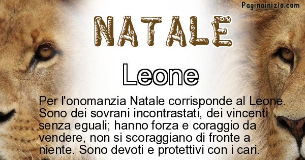 Natale - Animale associato al nome Natale