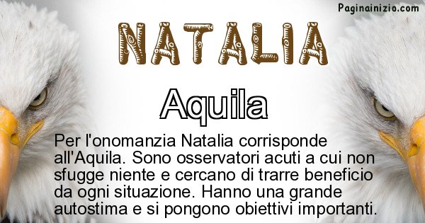 Natalia - Animale associato al nome Natalia