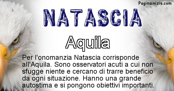 Natascia - Animale associato al nome Natascia
