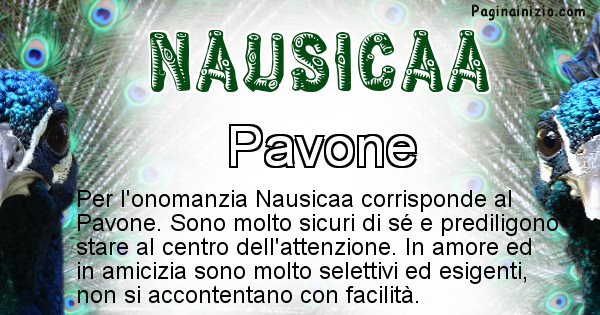 Nausicaa - Animale associato al nome Nausicaa