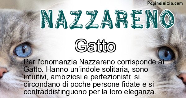 Nazzareno - Animale associato al nome Nazzareno