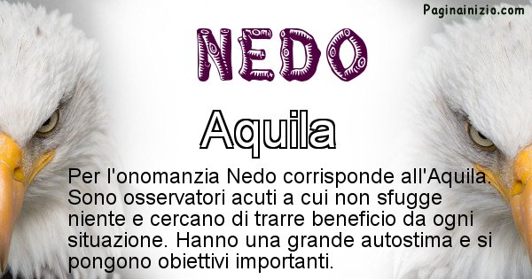 Nedo - Animale associato al nome Nedo