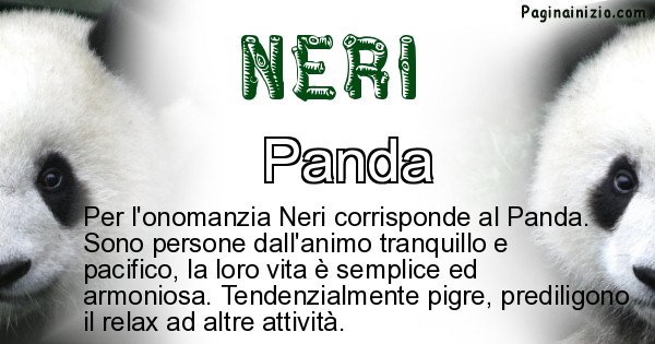 Neri - Animale associato al nome Neri