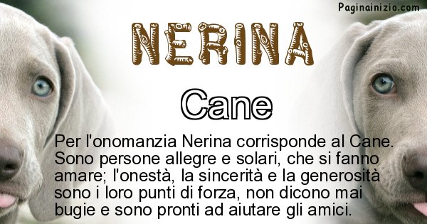 Nerina - Animale associato al nome Nerina