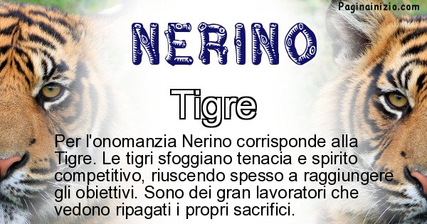 Nerino - Animale associato al nome Nerino