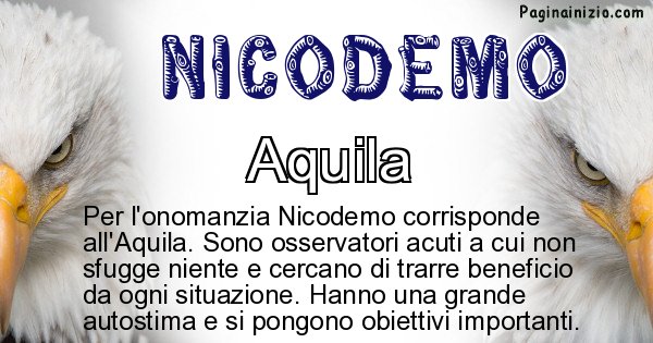 Nicodemo - Animale associato al nome Nicodemo