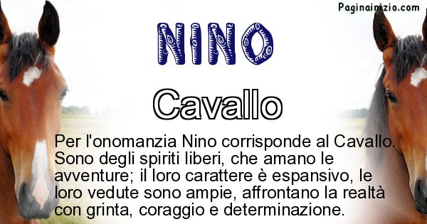 Nino - Animale associato al nome Nino