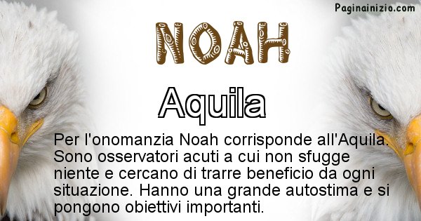 Noah - Animale associato al nome Noah