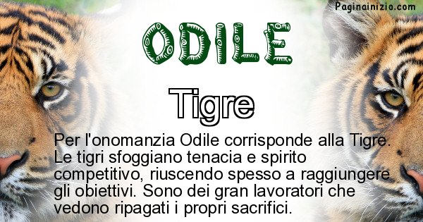 Odile - Animale associato al nome Odile