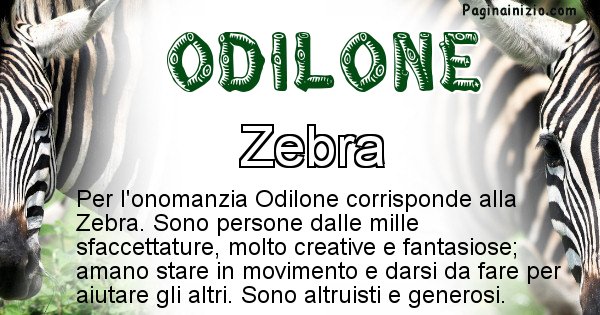 Odilone - Animale associato al nome Odilone