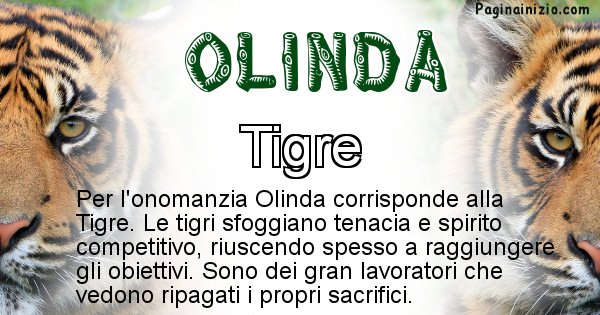 Olinda - Animale associato al nome Olinda