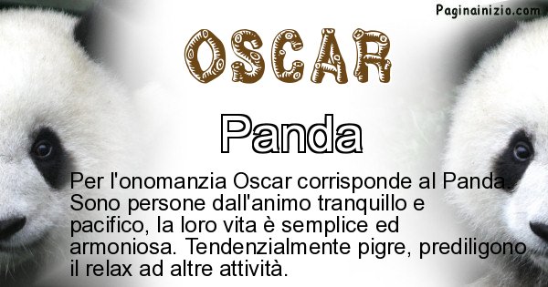 Oscar - Animale associato al nome Oscar