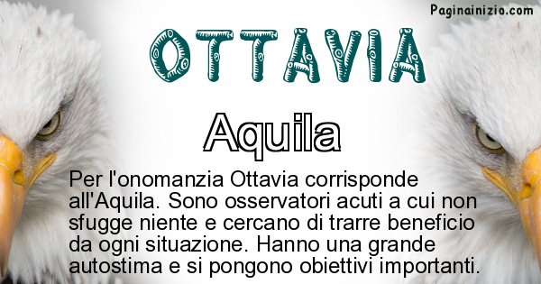 Ottavia - Animale associato al nome Ottavia