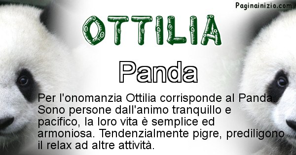 Ottilia - Animale associato al nome Ottilia