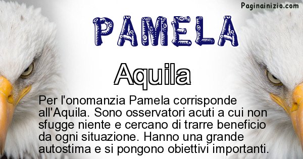 Pamela - Animale associato al nome Pamela