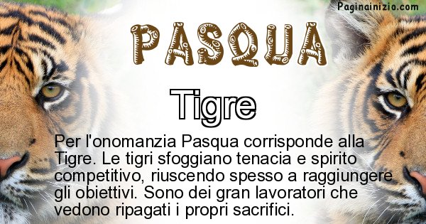 Pasqua - Animale associato al nome Pasqua