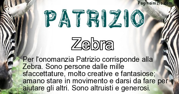 Patrizio - Animale associato al nome Patrizio