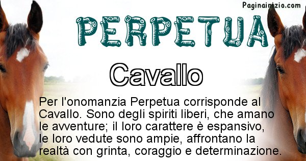 Perpetua - Animale associato al nome Perpetua