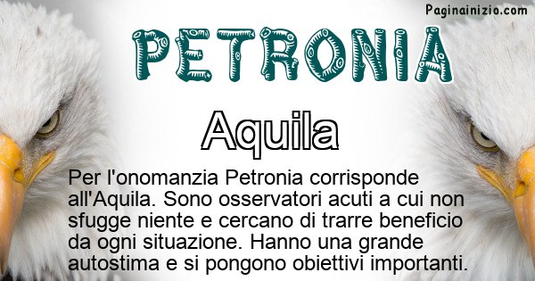 Petronia - Animale associato al nome Petronia