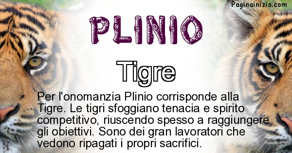 Plinio - Animale associato al nome Plinio