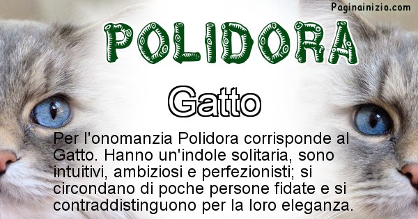 Polidora - Animale associato al nome Polidora