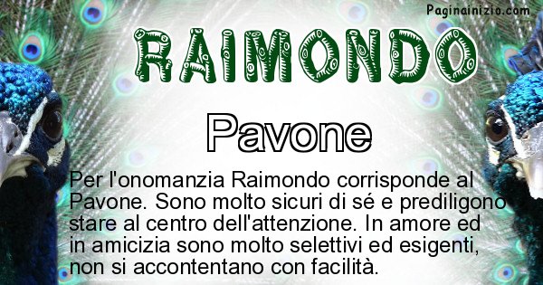 Raimondo - Animale associato al nome Raimondo