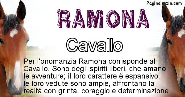 Ramona - Animale associato al nome Ramona
