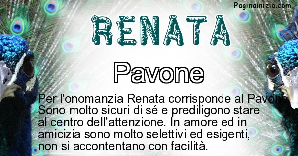 Renata - Animale associato al nome Renata