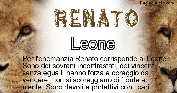 Renato - Animale associato al nome Renato