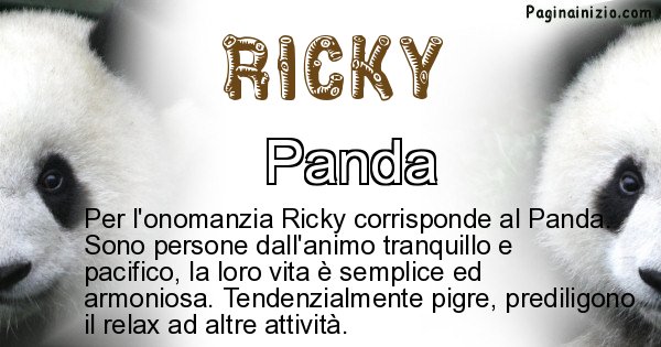 Ricky - Animale associato al nome Ricky