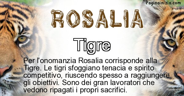 Rosalia - Animale associato al nome Rosalia