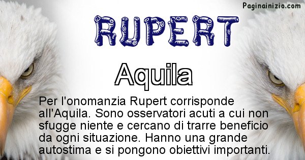 Rupert - Animale associato al nome Rupert