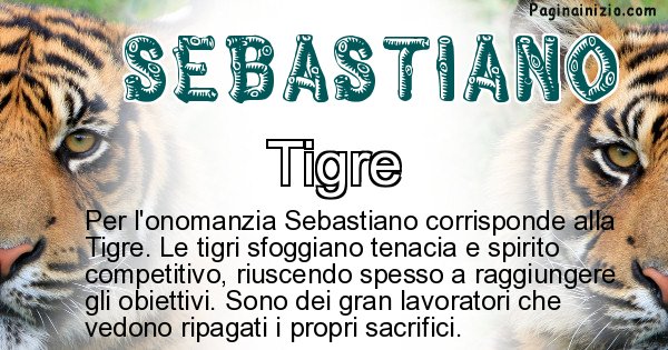 Sebastiano - Animale associato al nome Sebastiano