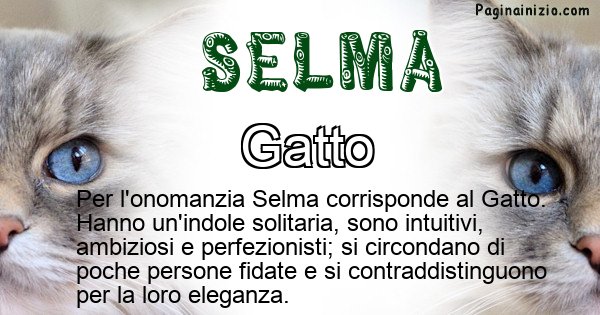 Selma - Animale associato al nome Selma