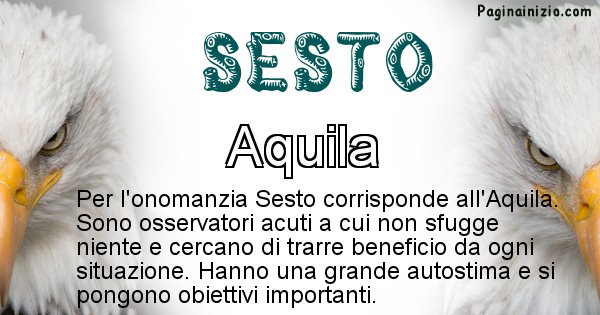 Sesto - Animale associato al nome Sesto