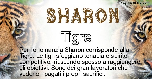 Sharon - Animale associato al nome Sharon