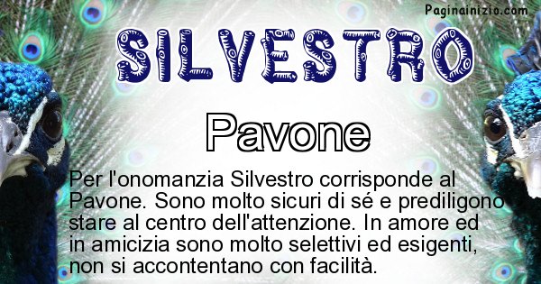 Silvestro - Animale associato al nome Silvestro