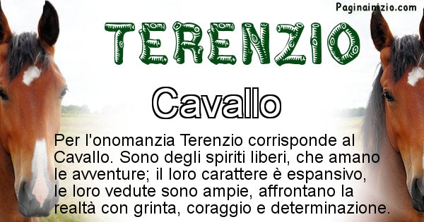 Terenzio - Animale associato al nome Terenzio